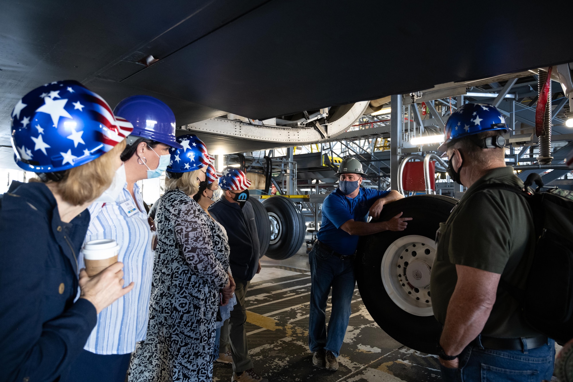 civic leaders touring Dover AFB