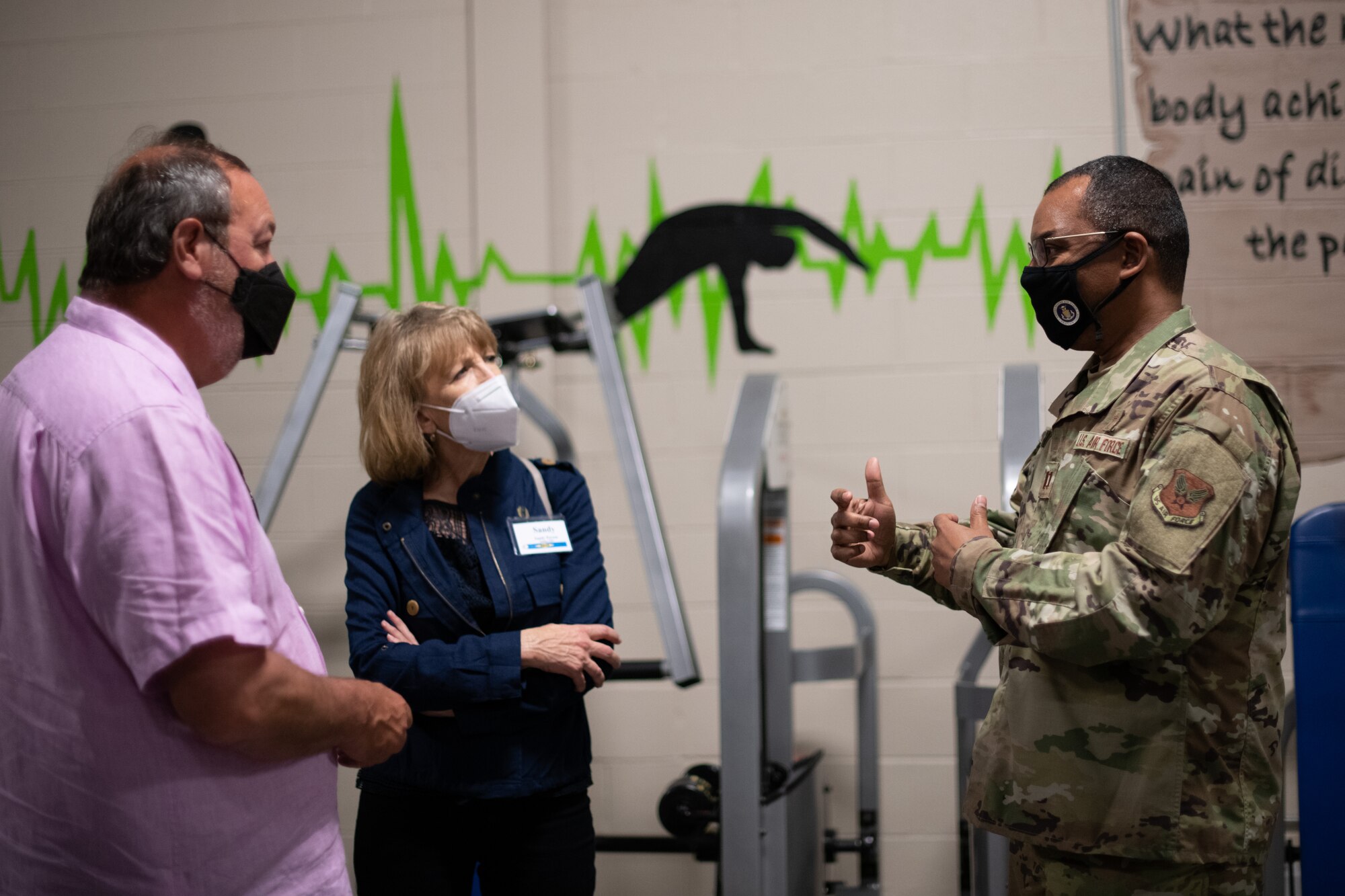 civic leaders touring Dover AFB
