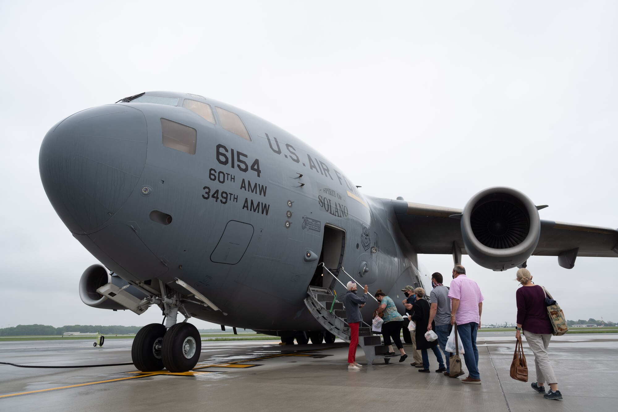 civic leaders touring Dover AFB
