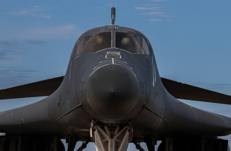 Aircrew members with the 9th Bomb Squadron conduct preflight inspections in a B-1B Lancer at Dyess Air Force Base, Texas, April 19, 2021. This aircraft was flown to Tinker AFB, Okla. for structures prototyping evaluation. (U.S. Air Force photo by Staff Sgt. David Owsianka)