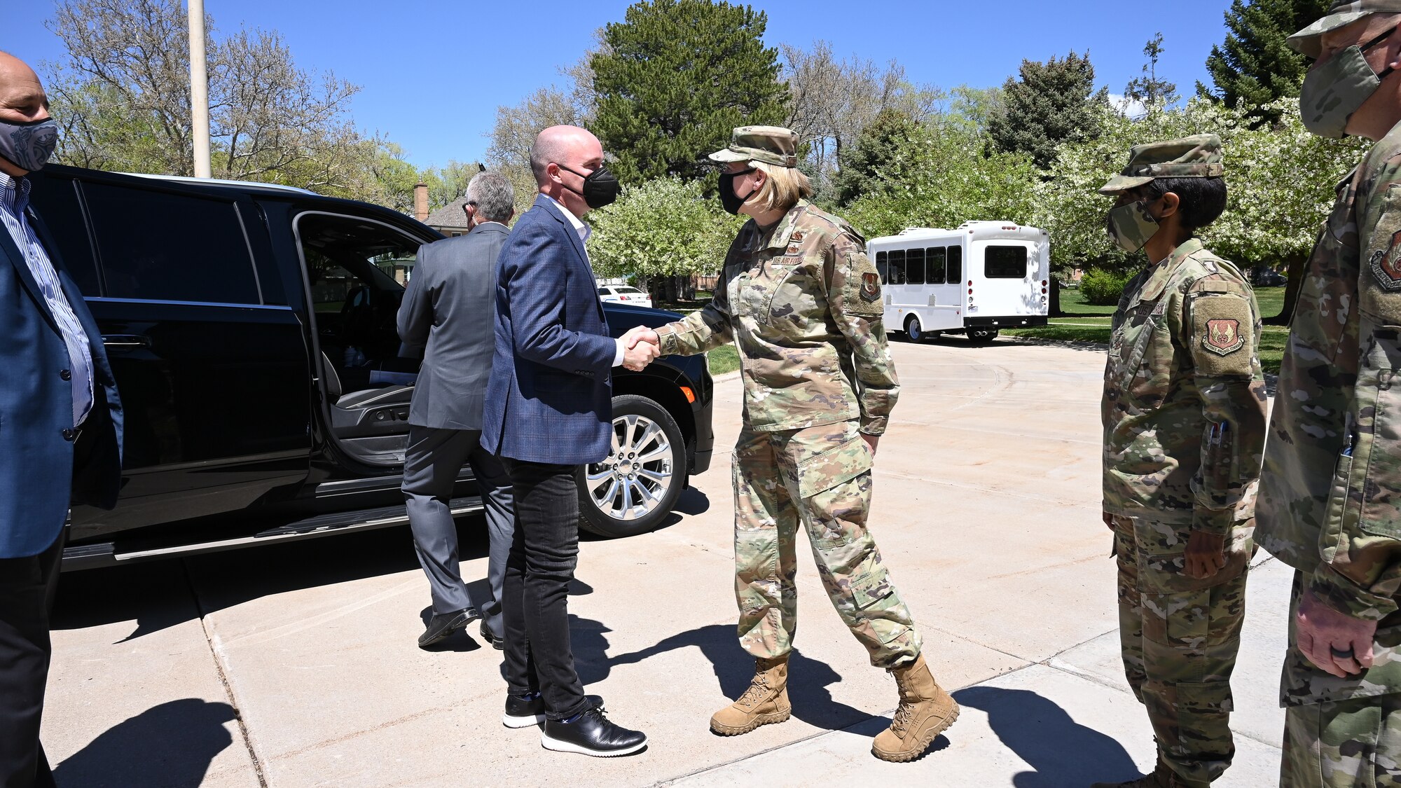 Utah Gov. Spencer Cox tours Hill Air Force Base, Utah, May 5, 2021. The tour provided the governor an overview of missions performed at Hill.