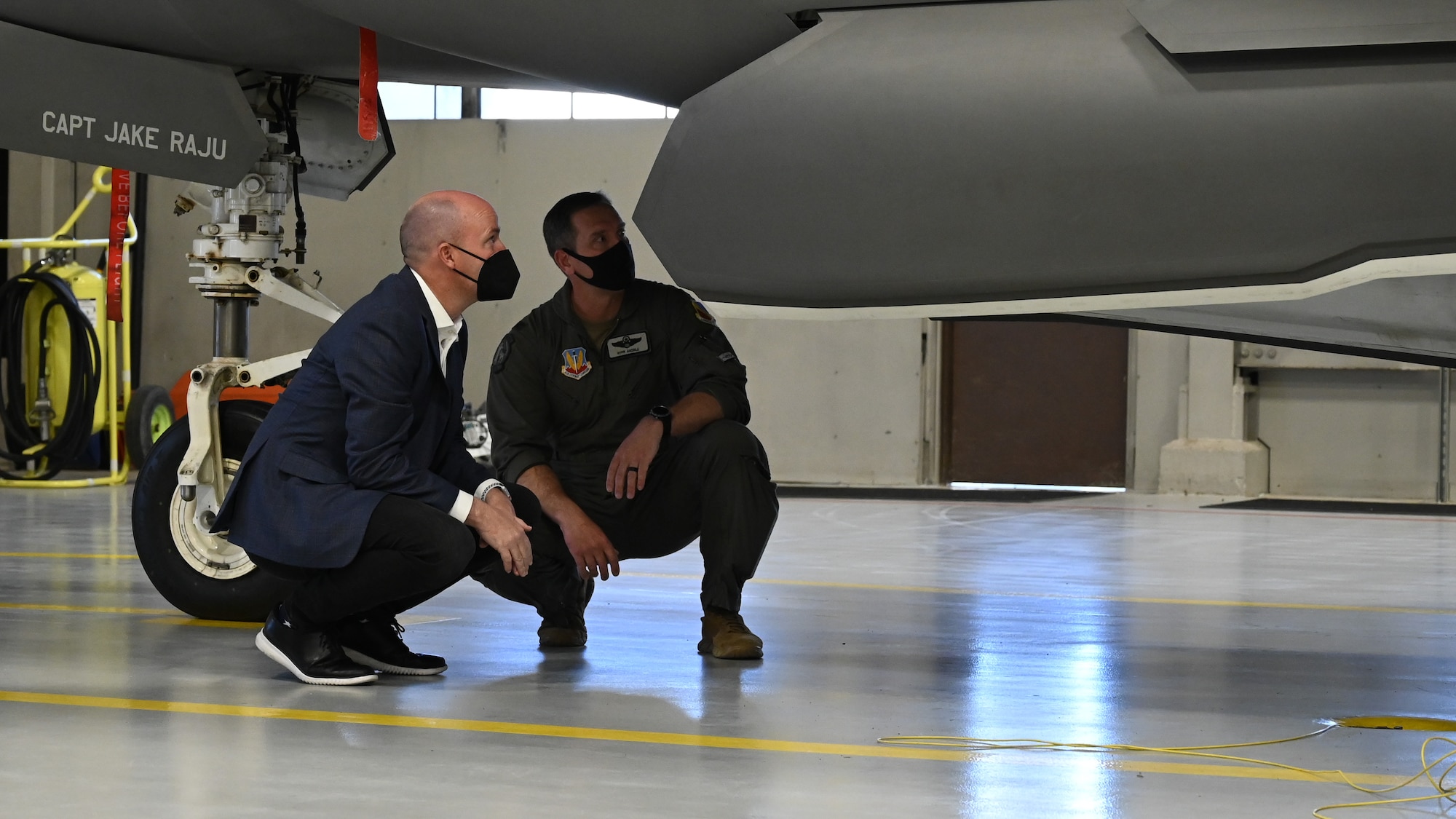 Utah Gov. Spencer Cox tours Hill Air Force Base, Utah, May 5, 2021. The tour provided the governor an overview of missions performed at Hill.