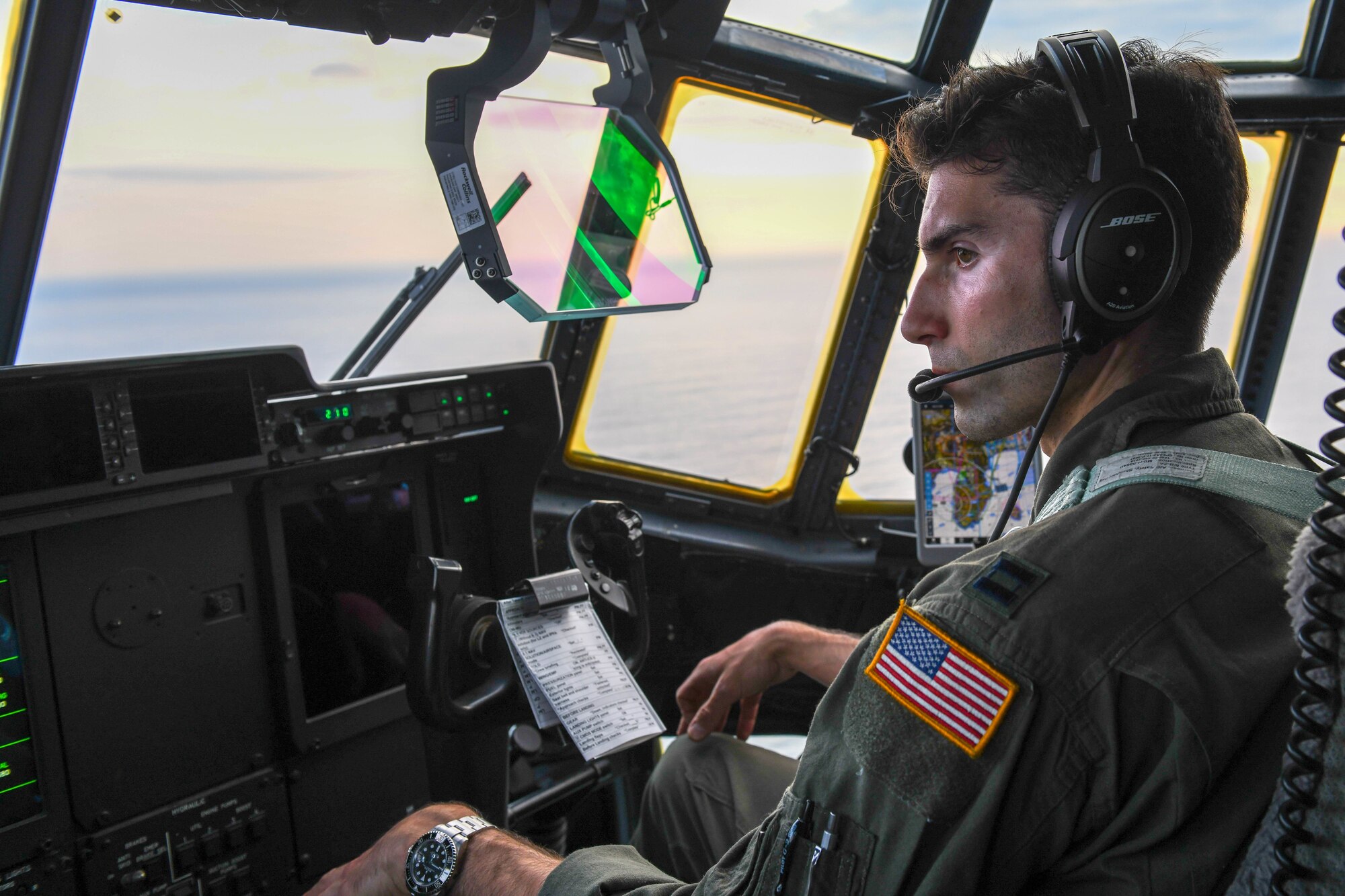 Pilot flies over Japan during the Samurai Readiness Inspection