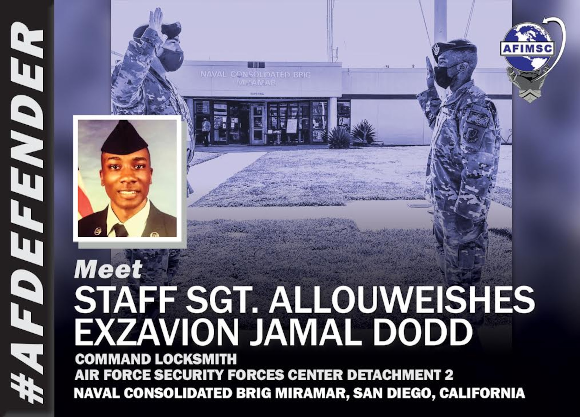 Graphic of Staff Sgt. Allouweishes Exzavion Jamal Dodd