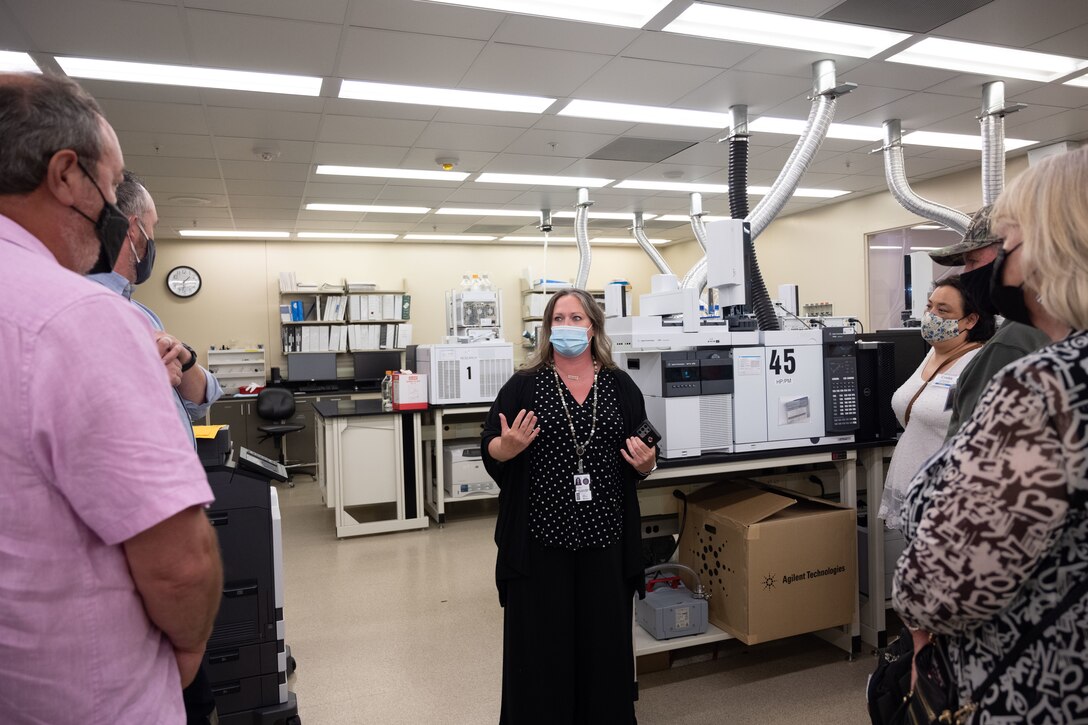 civic leaders touring Dover AFB