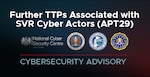 Cybersecurity Advisory: Further TTPs Associated with SVR Cyber Actors (APT29)