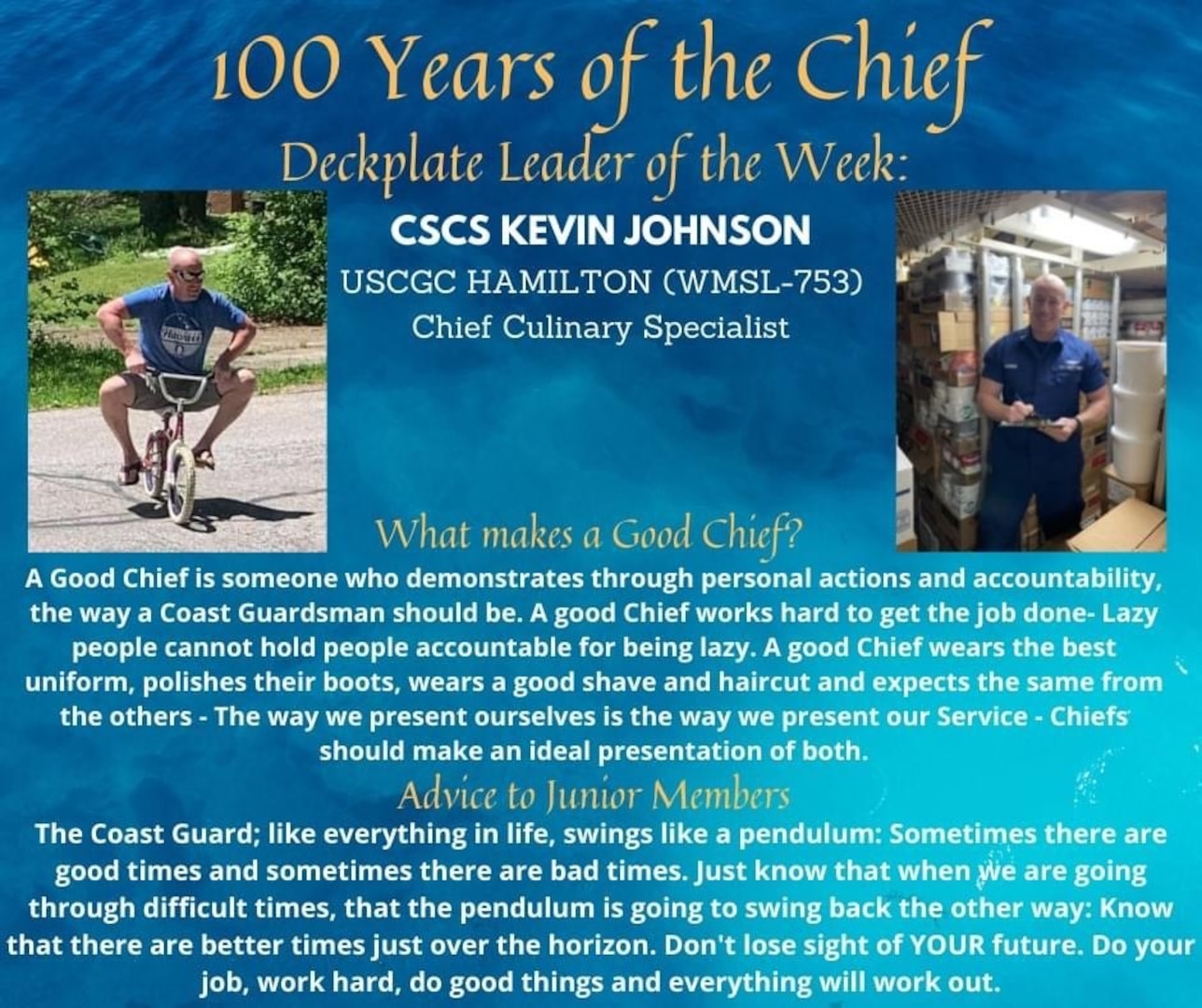 Chief of the Week: Senior Chief Petty Officer Kevin Johnson