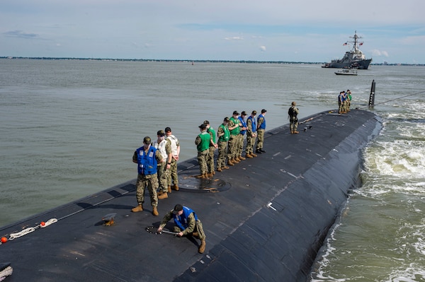 New Hampshire returns from a six-month deployment that supported national security interests and maritime security operations at sea.