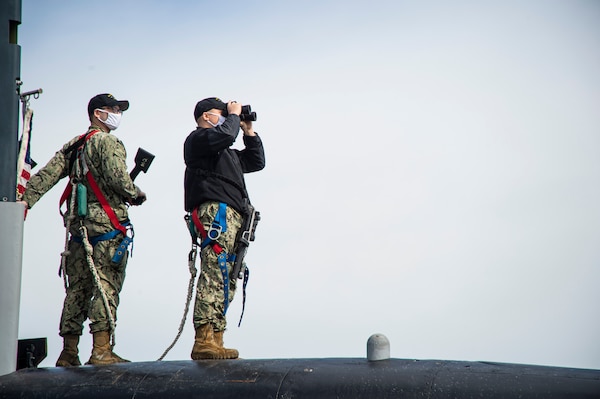 New Hampshire returns from a six-month deployment that supported national security interests and maritime security operations at sea.