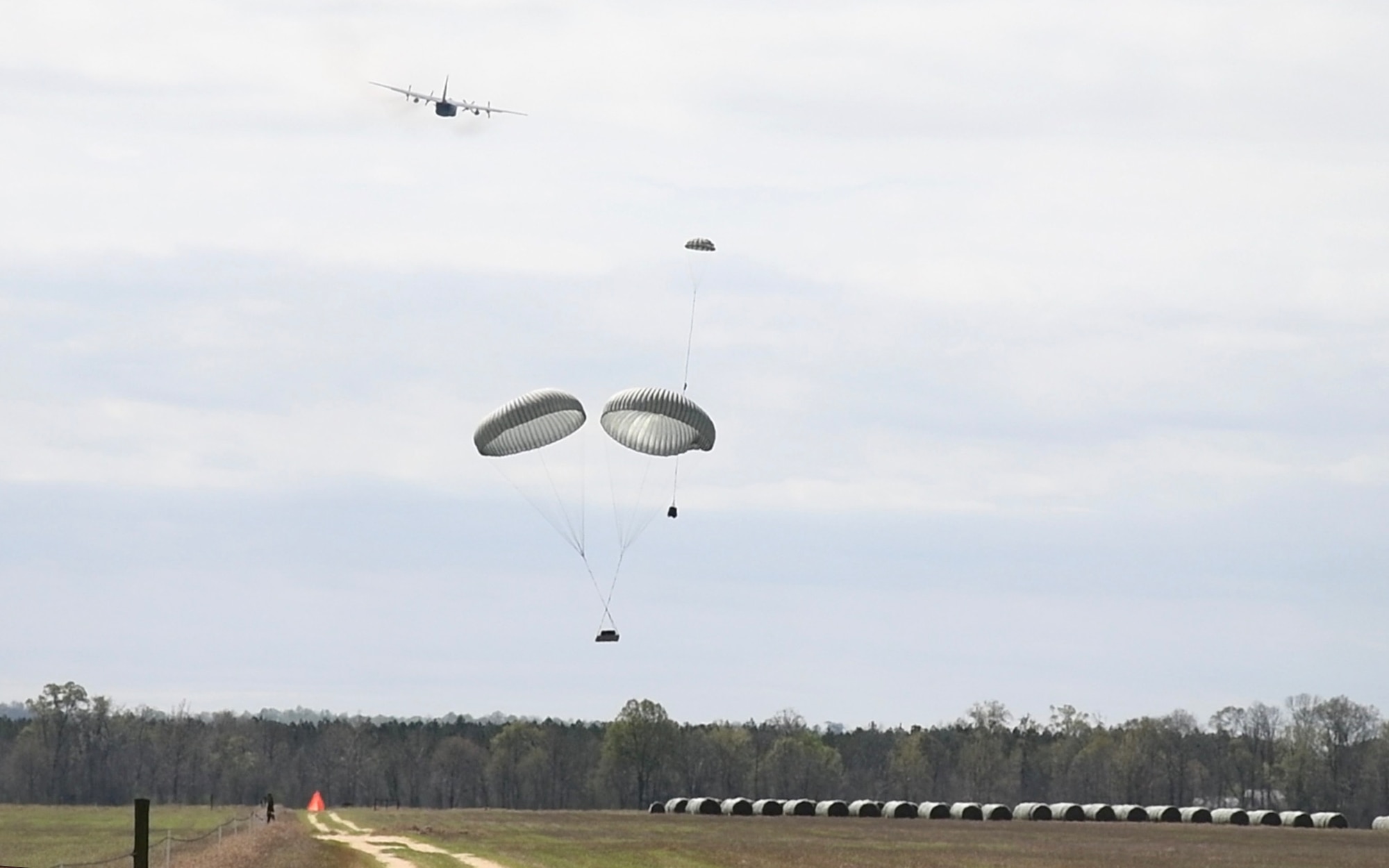 cargo dropped from an aircraft