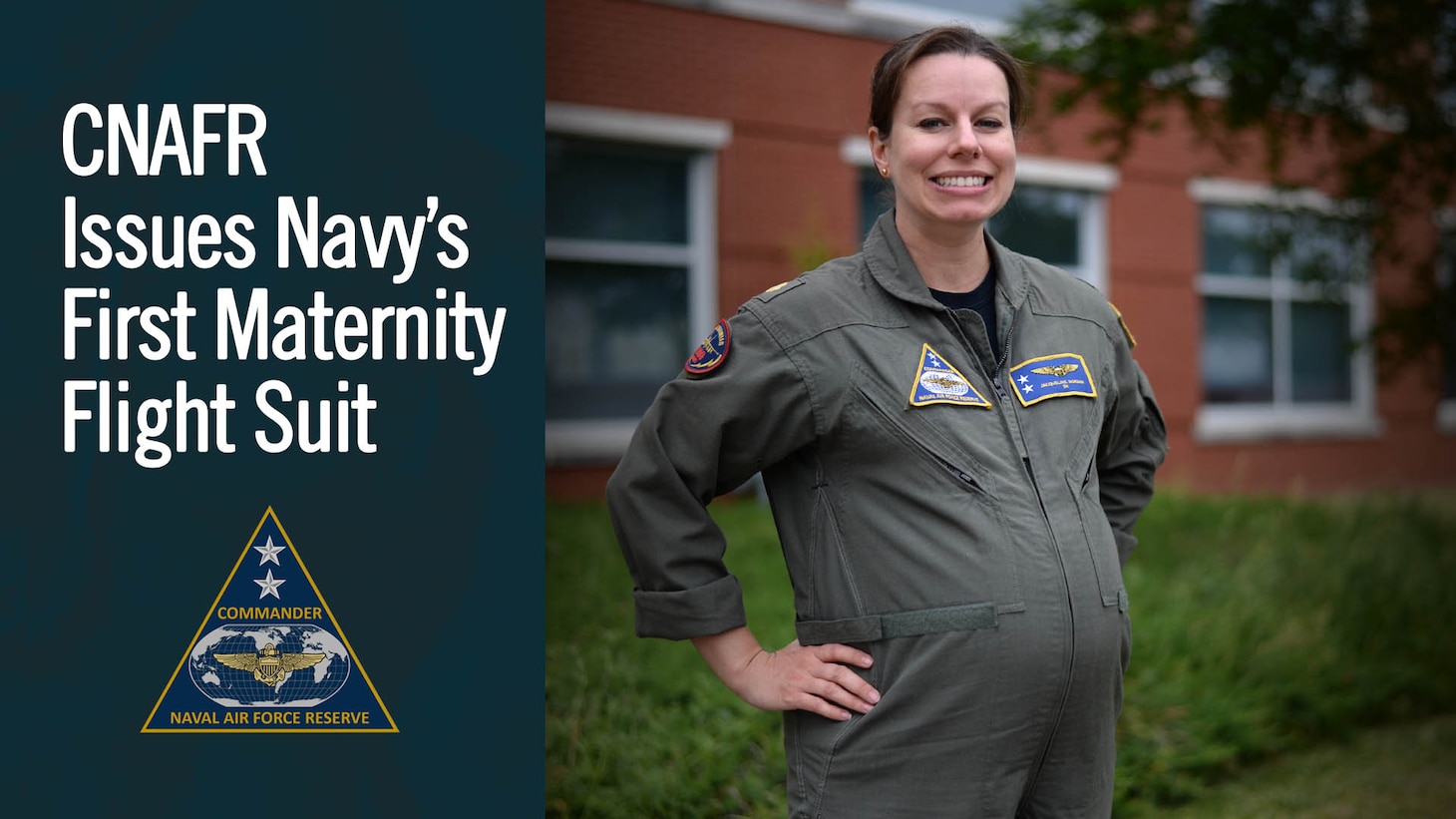 CNAFR Issues Navy's First Maternity Flight Suit