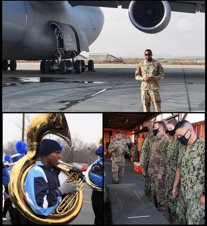 Army Capt. Kai Callwood holds music engineering and music business management degrees from Berklee College of Music. He became a U.S. Army Soldier 13 years ago. Last December — while deployed to Djibouti, Africa — the 405th AFSB LOGCAP professional, Army logistician, mortuary affairs officer, petroleum and water specialist, Berklee graduate, and tuba player became something else. A dad.
