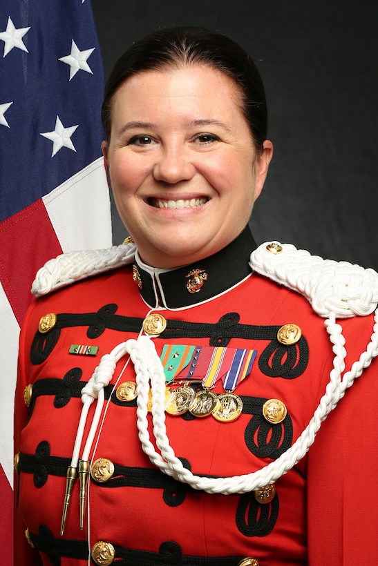 Master Gunnery Sergeant Amanda Simmons, "The President's Own" United States Marine Band Communication Strategy Chief, Official Portrait