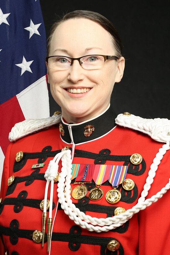 Gunnery Sergeant Rachel Ghadiali, "The President's Own" United States Marine Band Assistant Communication Strategy Chief, Official Portrait