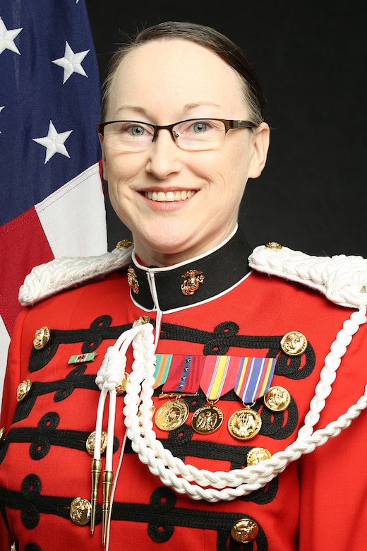 Gunnery Sergeant Rachel Ghadiali, "The President's Own" United States Marine Band Assistant Communication Strategy Chief, Official Portrait