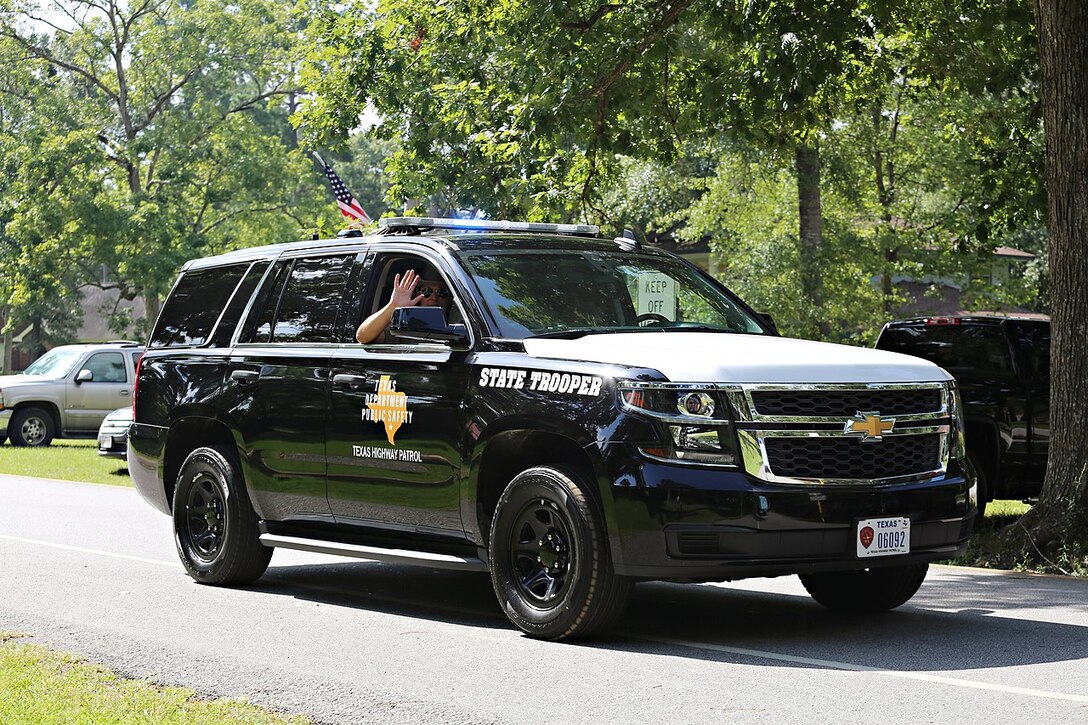 Twelve members of the OSI 3rd Field Investigations Squadron, Specialized Surveillance Team, Joint Base San Antonio-Lackland, Texas, participated in advanced driver training, in vehicles like the one pictured, and hosted by Texas Department of Public Safety State Troopers. It consisted of various dynamic driving courses of high and low-speed maneuvers, designed to enhance SST member skills and judgment behind the wheel. (DPS photo)
