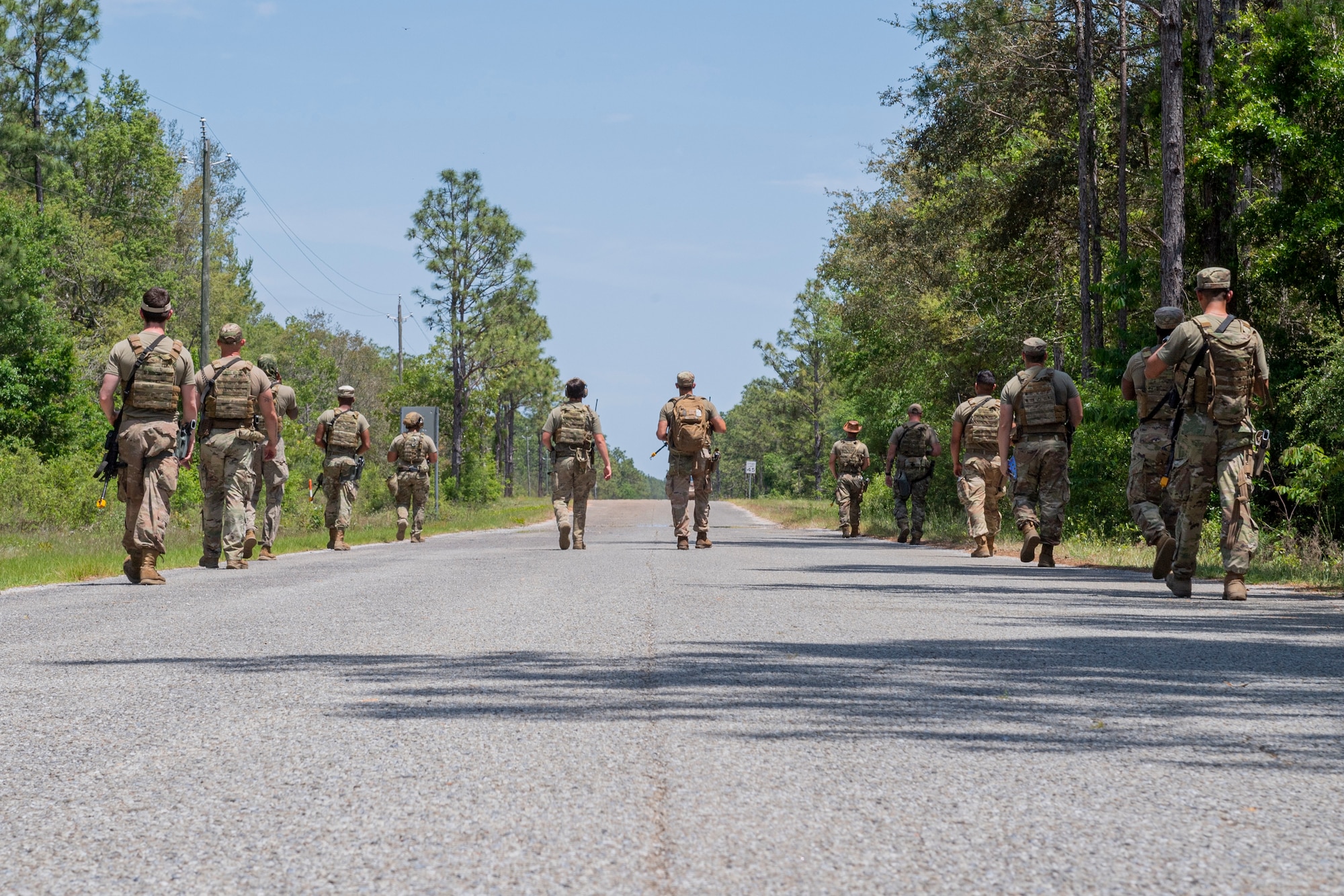 Photo of Airmen conducting area security operations