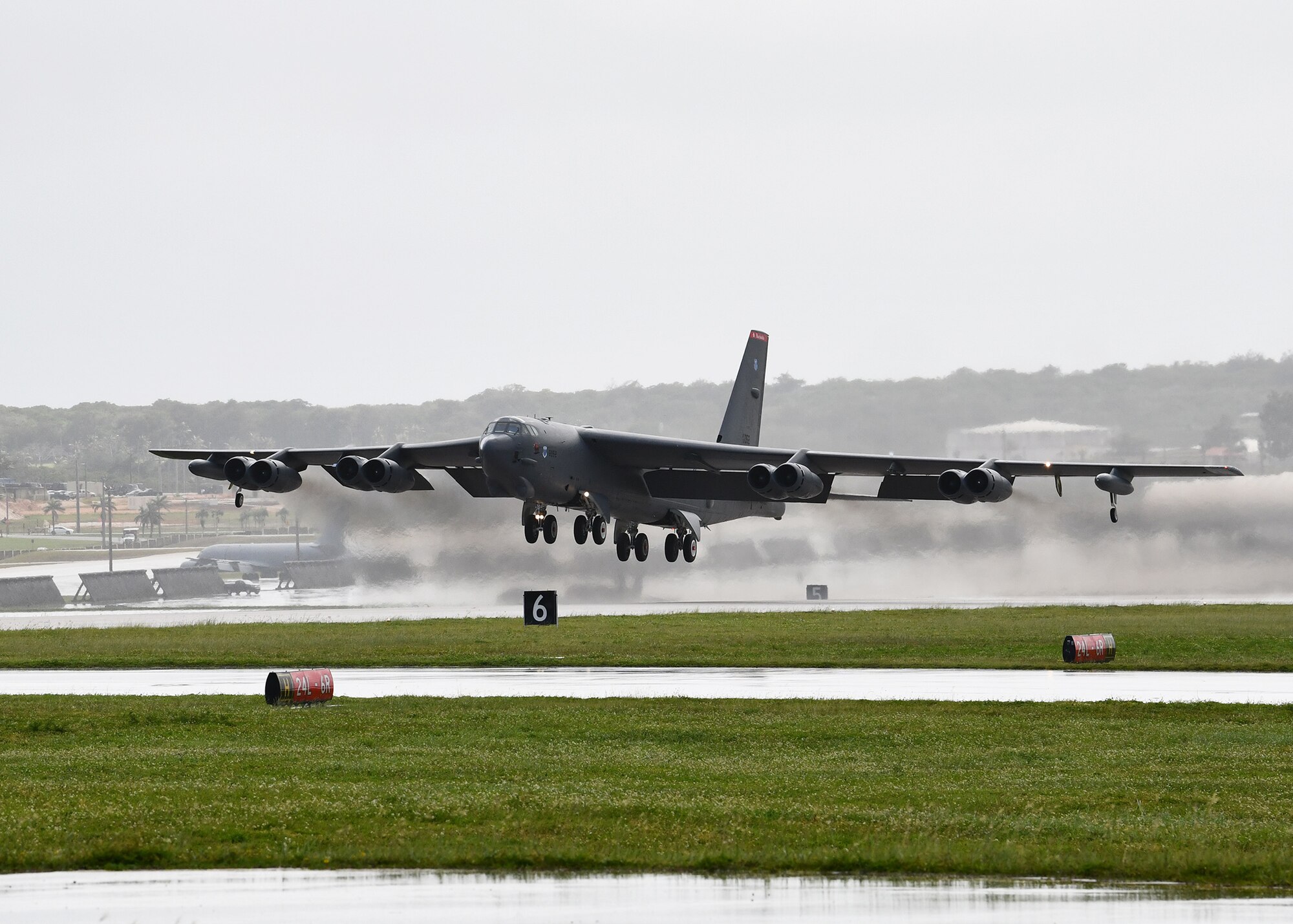 Photo of an aircraft taking off