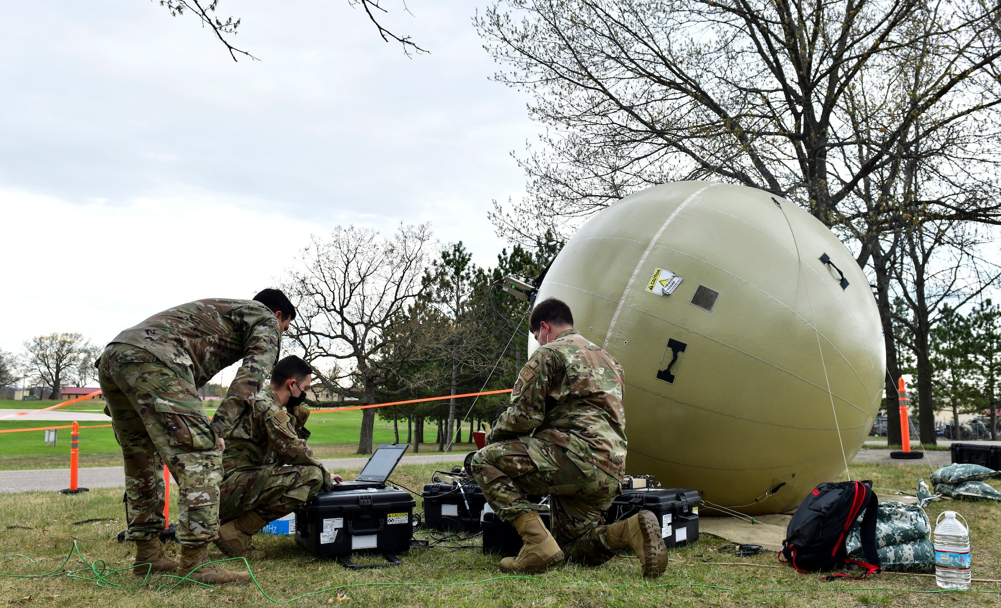 Airmen assemble a small communications package