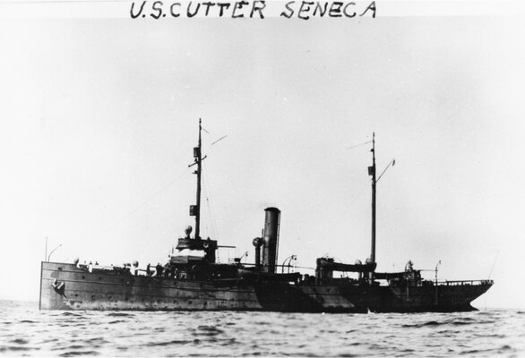 Faded photo of Seneca during her World War I service. (Coast Guard Collection)