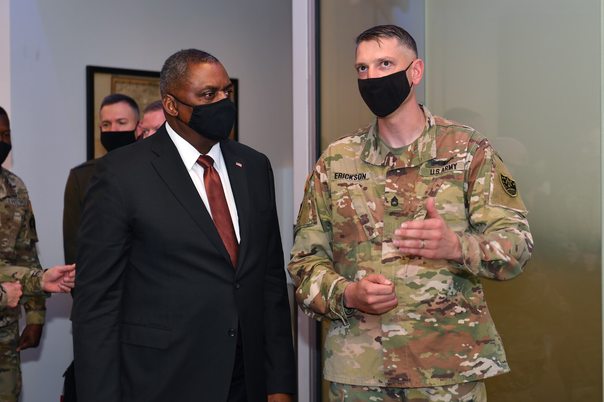 Military members discuss operations