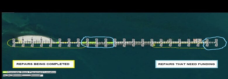The U.S. Army Corps of Engineers, Buffalo District has awarded a $7.8 million contract to Ryba Marine Construction Co. for the repair of 750 feet of the north end of the Buffalo North Breakwater using rubble mound repair to the lakeside of the structure, with construction to start by mid-summer.
