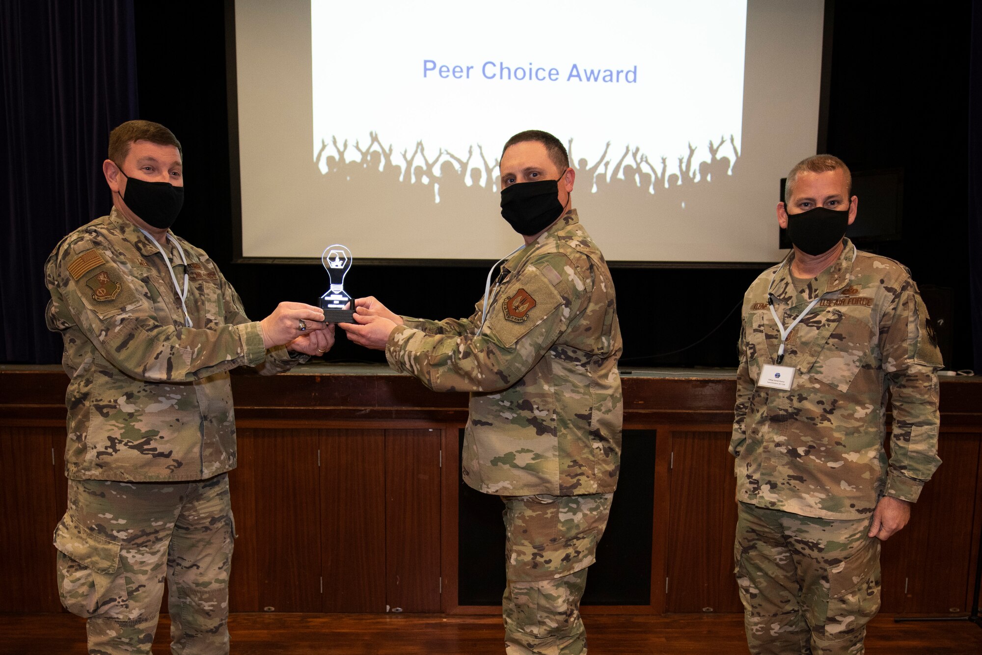 The 501st Combat Support Wing hosts the Pathfinder Innovation Conference 2021 at Royal Air Force Croughton, England, May 6, 2021. The conference highlighted new ideas and promoted a culture of innovation within the wing. The winning Shark Tank presentation, the 423rd Air Base Group, received full funding to implement their innovation. (U.S. Air Force photo by Senior Airman Jennifer Zima)