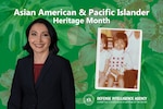 Van Hendrey, who manages DIA’s Machine-assisted Analytic Rapid-repository System program, immigrated as a child to the U.S. from Vietnam. (Photos courtesy of Van Hendrey.Graphic by DIA Public Affairs)