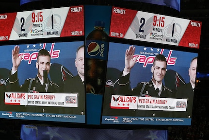 Virginia’s Newest Ranger recognized at Washington Capitals Game