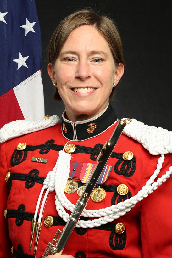 Gunnery Sergeant Heather Zenobia, "The President's Own" United States Marine Band Flutist, Official Portrait