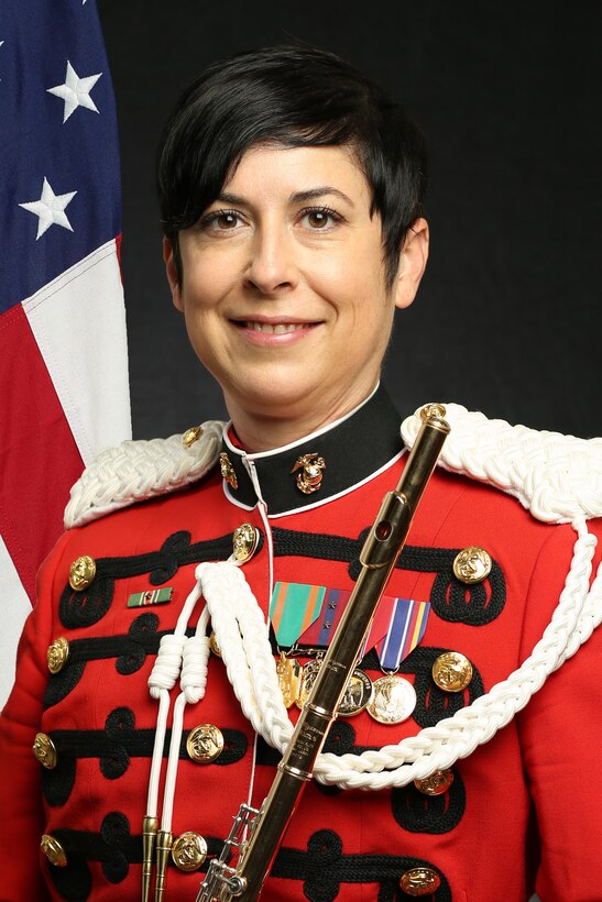 Gunnery Sergeant Kara Santos, "The President's Own" United States Marine Band Flutist, Official Portrait