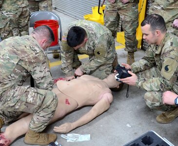 Medics train on new lifelike simulated patient at Fort Pickett