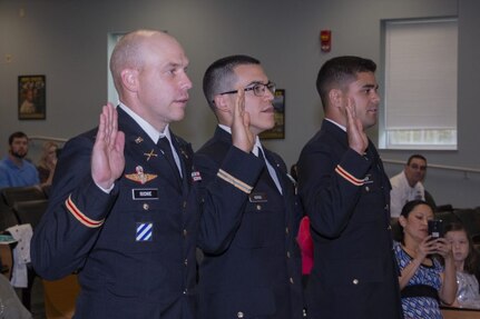 Virginia National Guard commissions three new officers