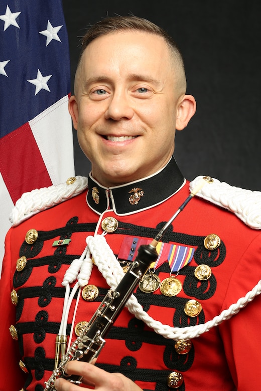 Gunnery Sergeant Joseph DeLuccio, "The President's Own" United States Marine Band Oboist and English Horn Player, Official Portrait