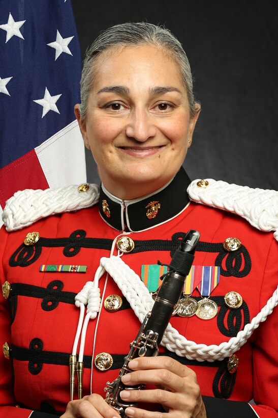 Master Sergeant Michelle Urzynicok, "The President's Own" United States Marine Band E-Flat Clarinetist, Official Portrait