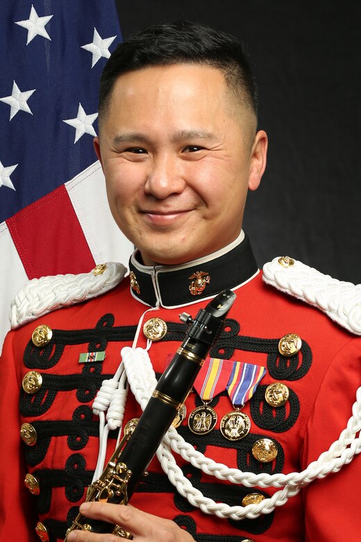 Gunnery Sergeant Harry Ong, "The President's Own" United States Marine Band Clarinetist, Official Portrait