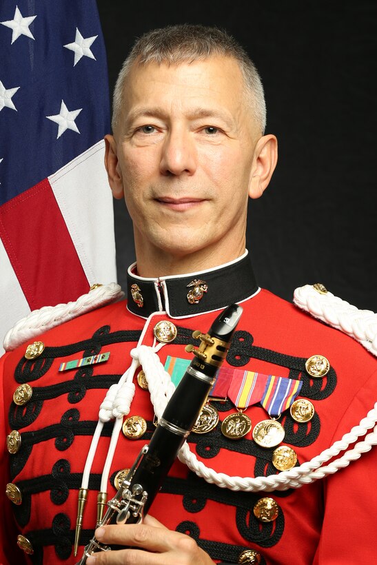 Master Gunnery Sergeant John Mula, "The President's Own" United States Marine Band Clarinetist, Official Portrait