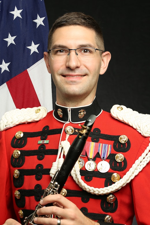 Gunnery Sergeant Christopher Grant, "The President's Own" United States Marine Band Clarinetist, Official Portrait