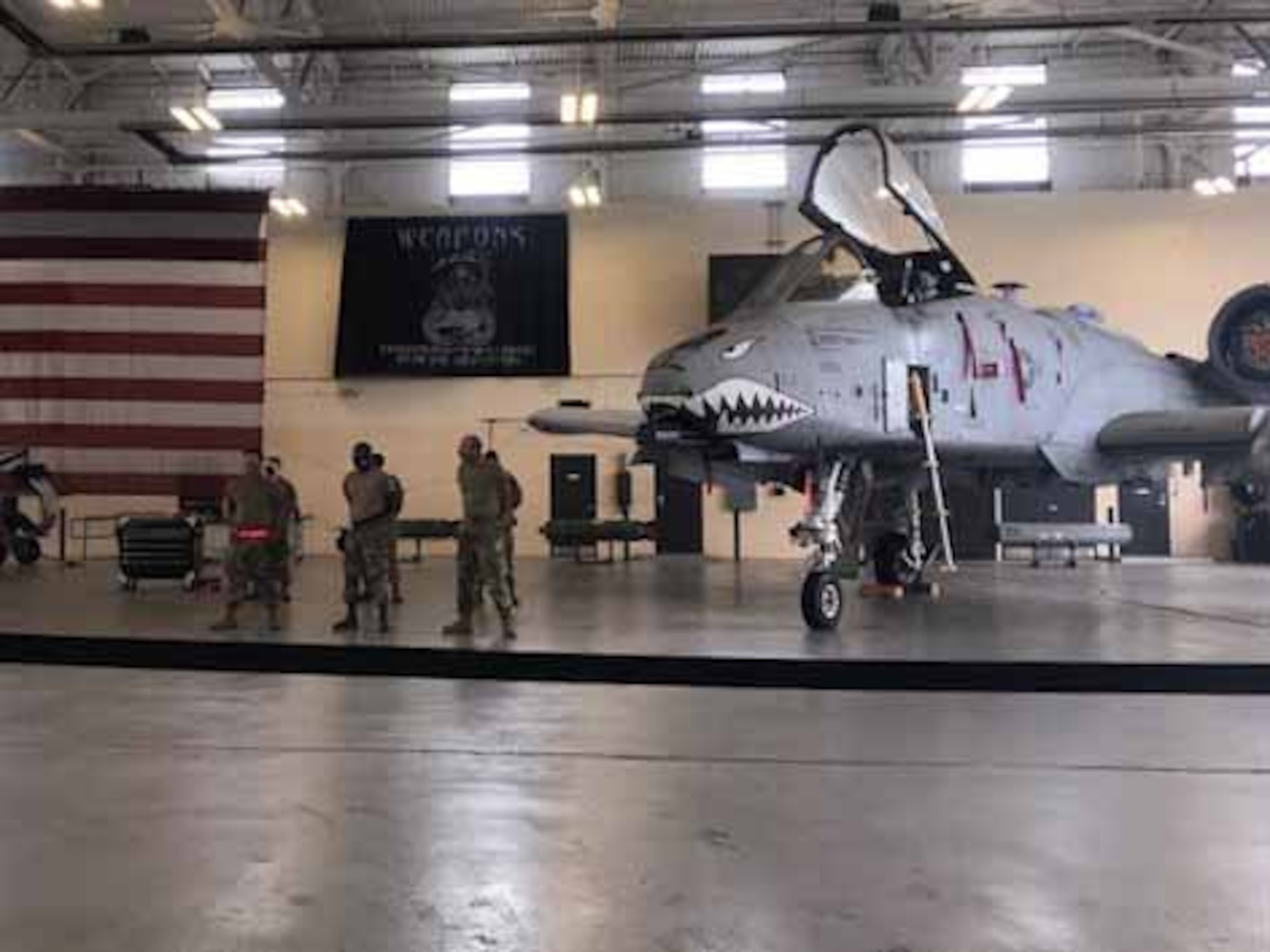 Reserve Citizen Airmen from the 924th Aircraft Maintenance Squadron wait for the Weapons Load Crew Competition to begin during the Hawgsmoke 2021 competition at Moody Air Force Base, Ga., April 13-17, 2021. In past years’ events the maintainer participated in the Marshalling and Spot on Parking Competition, however, unique to this year’s event was the addition of first-ever Weapons Load Crew Competition. The 924th AMXS, a maintenance squadron in the 924th Fighter Group at Davis-Monthan Air Force Base, Arizona, is a Geographically Separated Unit of the 944th Fighter Wing.