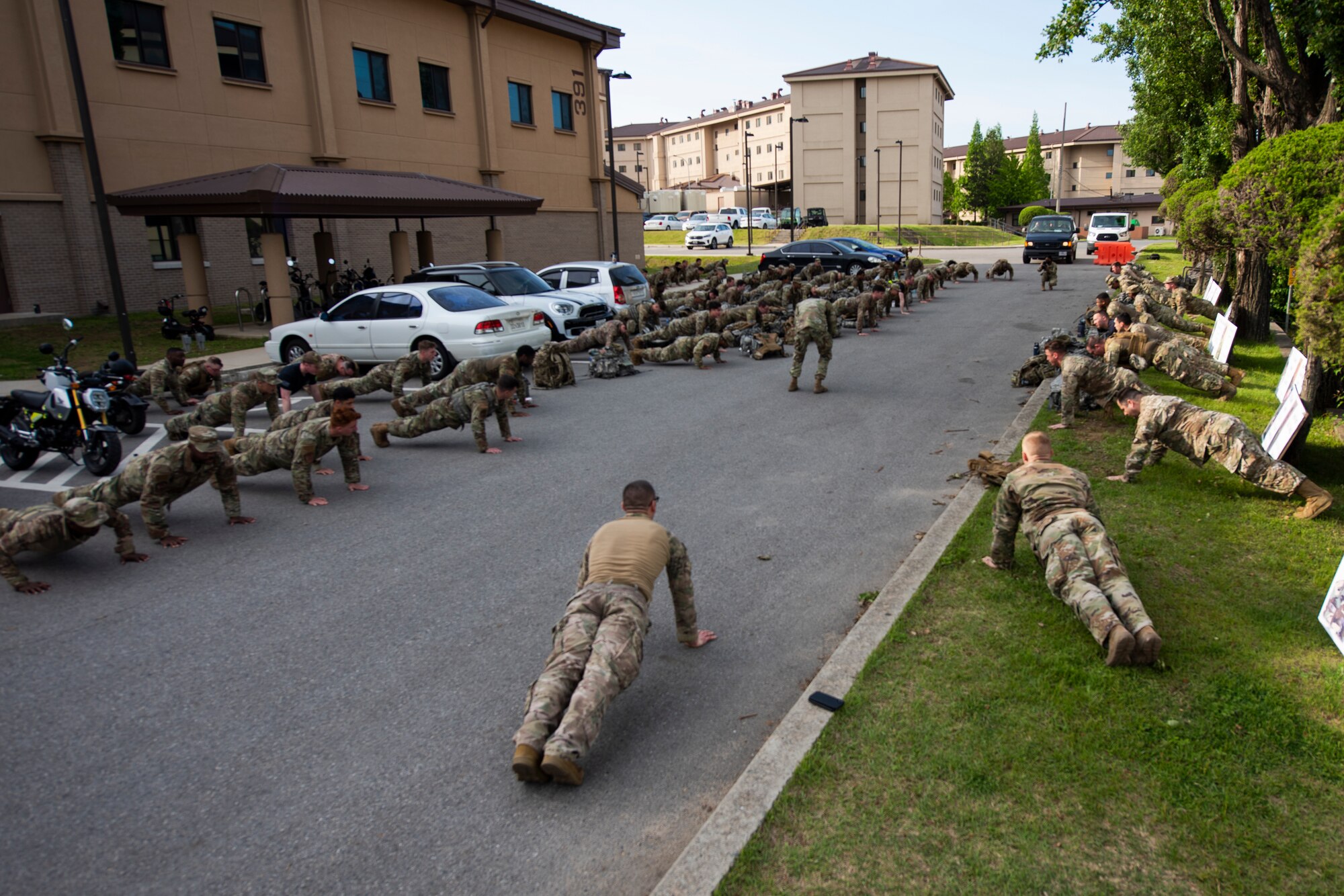 51st Security Forces Squadron conducted a ruck march as part of the Police Week events.