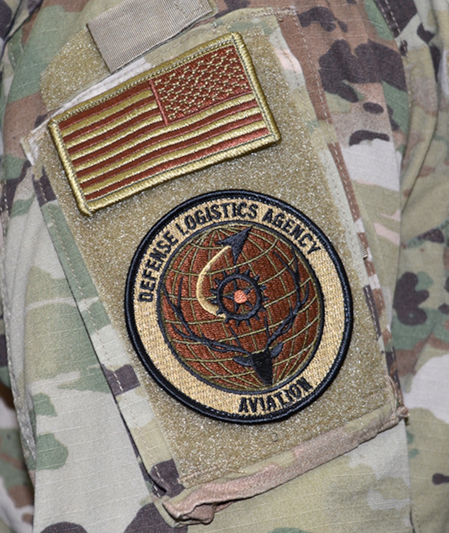 Close up on new Air Force DLA Aviation unit patch