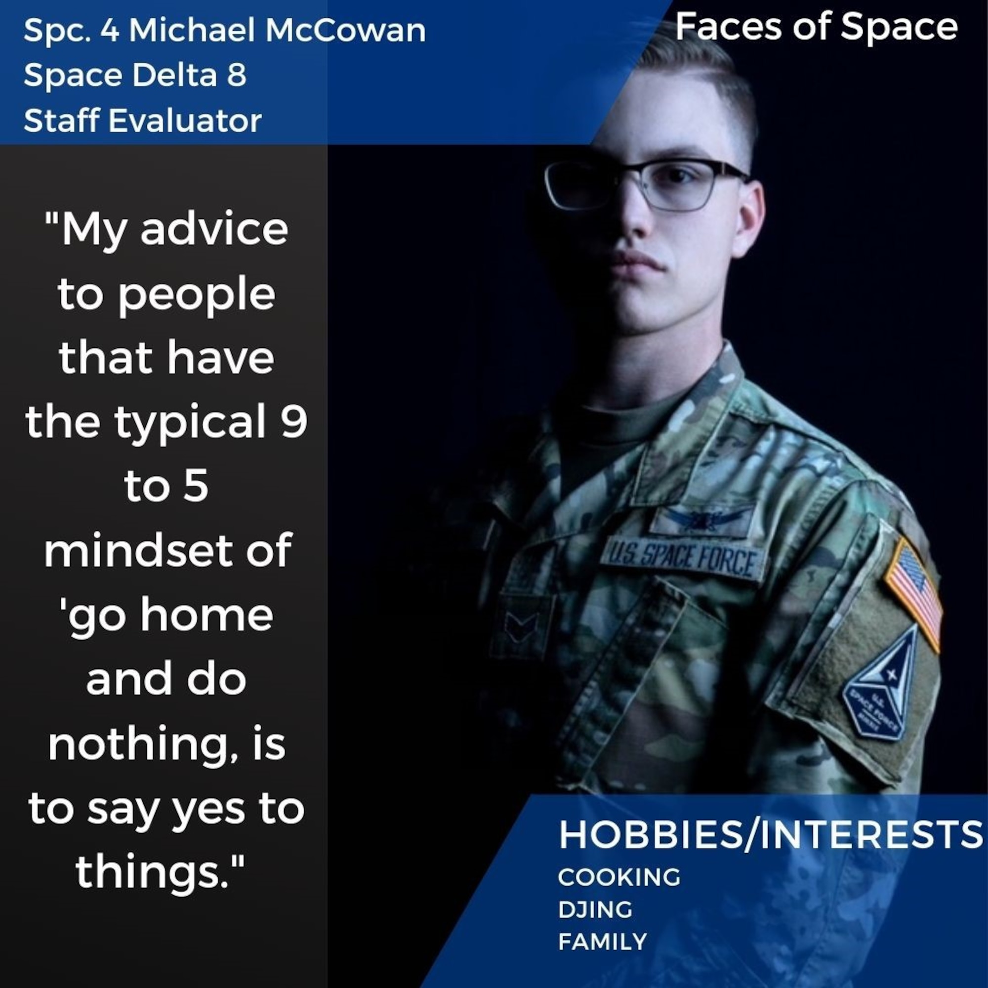 Space Force Guardian poses for a portrait photo