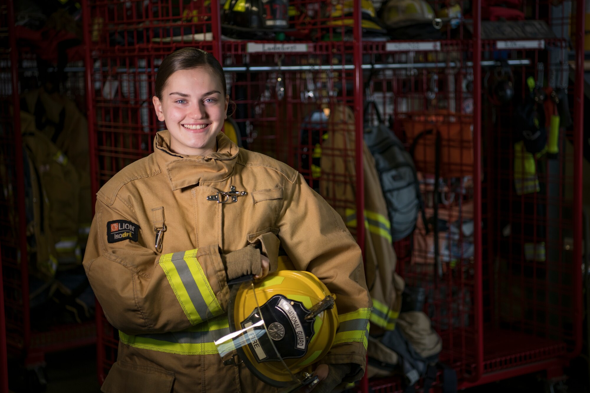 Airman in firefighter suit
