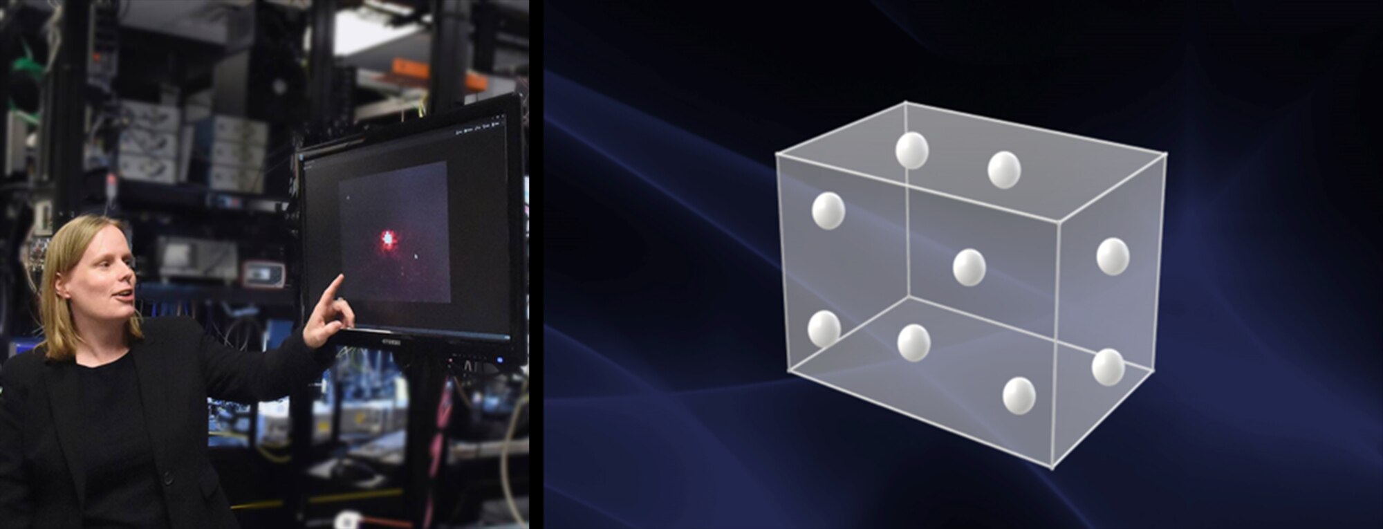 Dr. Kathy-Anne Soderberg is a group leader for the trapped-ion quantum networking group, where her teams were the first within Air Force Research Laboratory to successfully trap an ion.