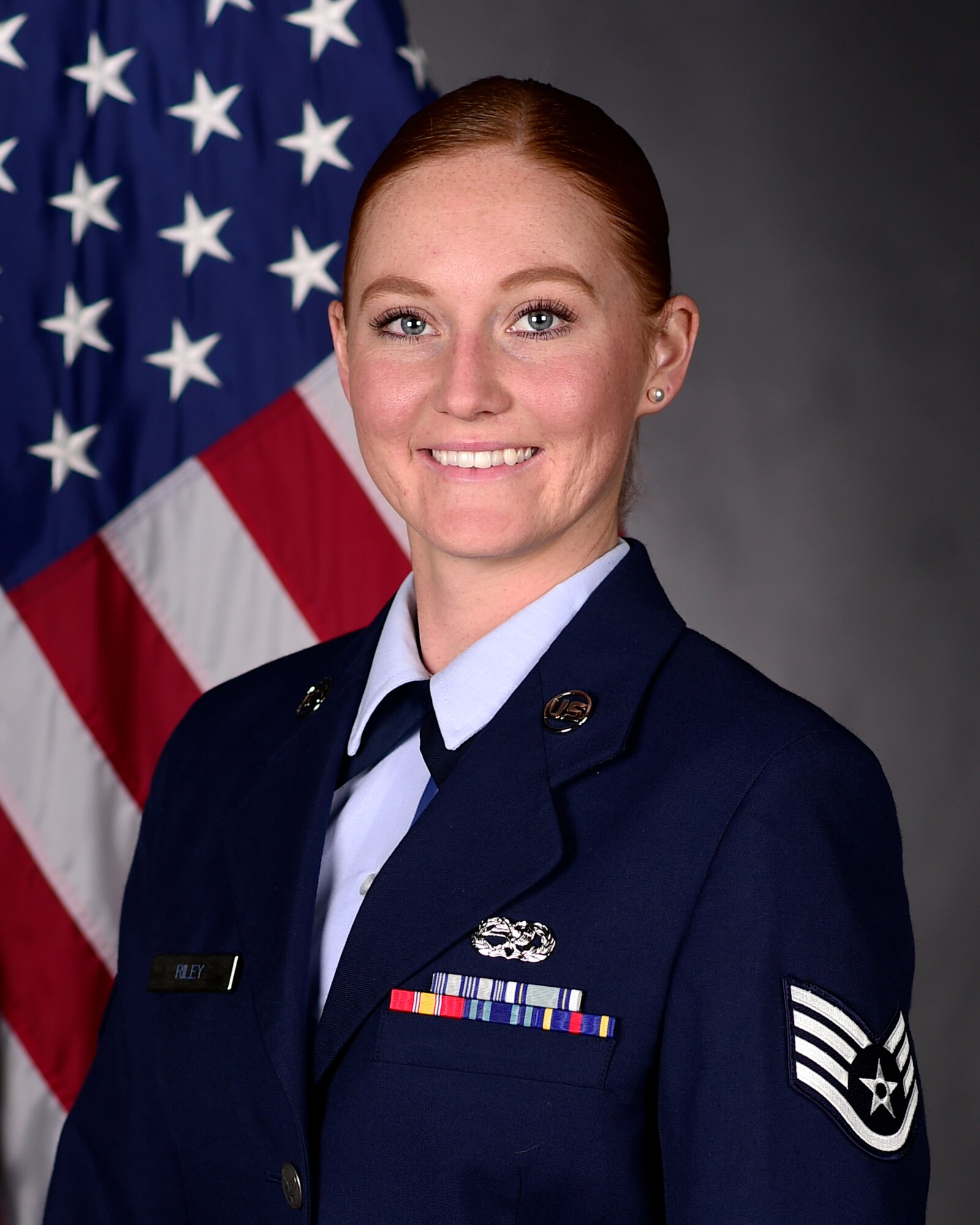 Official photo of the Air Force Reserve Command's 2021 Outstanding Airmen of the Year, Staff Sgt. Kristy Riley.