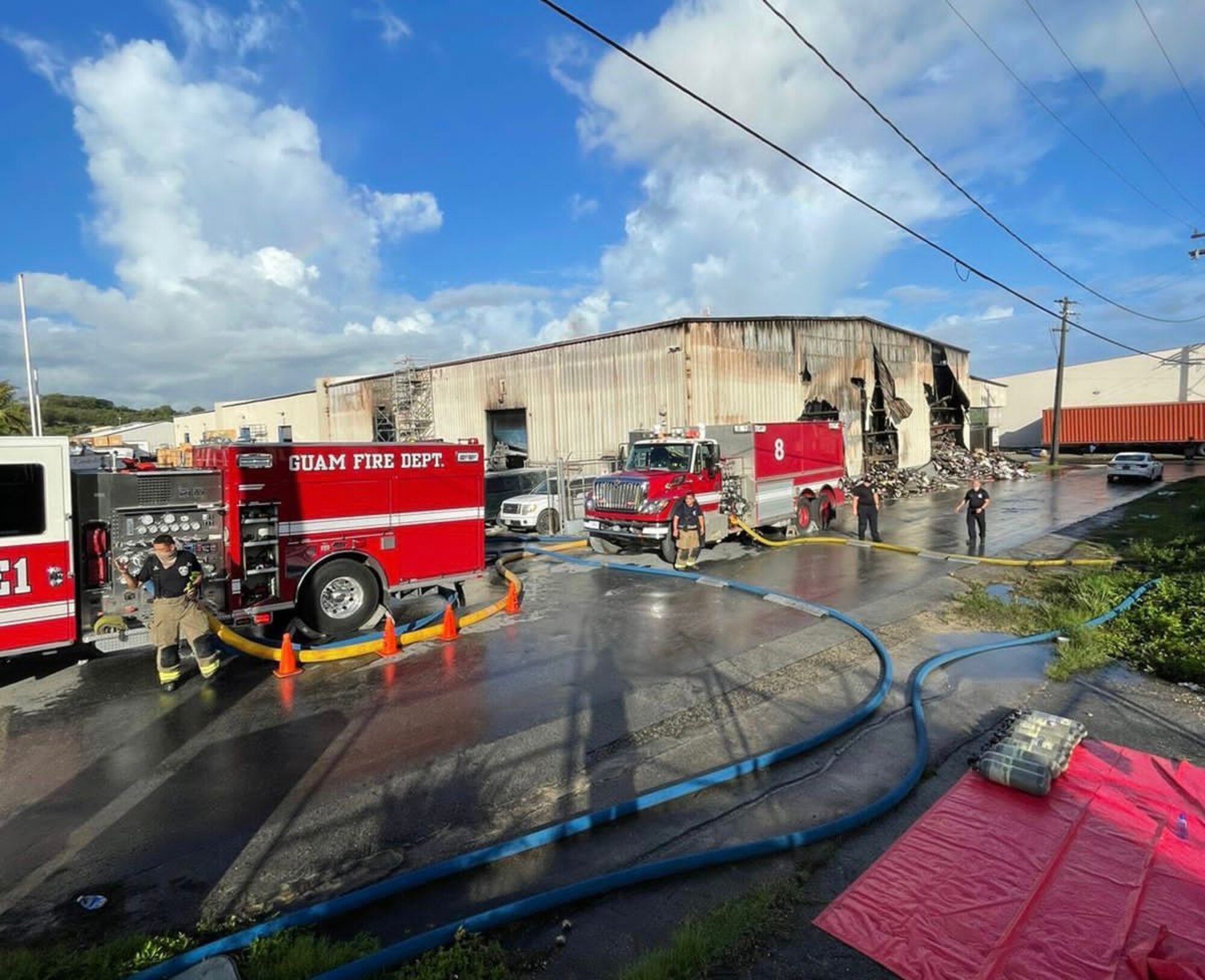 Andersen AFB fights fires with local Fire Department