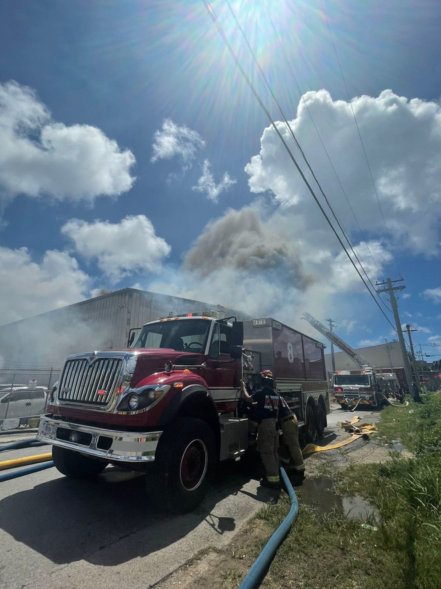 Andersen AFB fights fires with local Fire Department