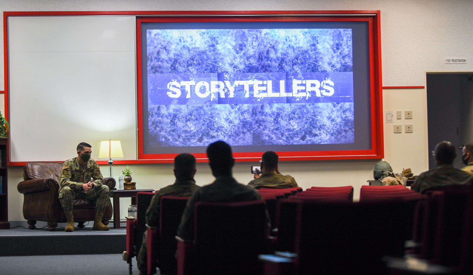 Photo from Storytellers event held on Kadena Air Base, Japan, May 6, 2021.