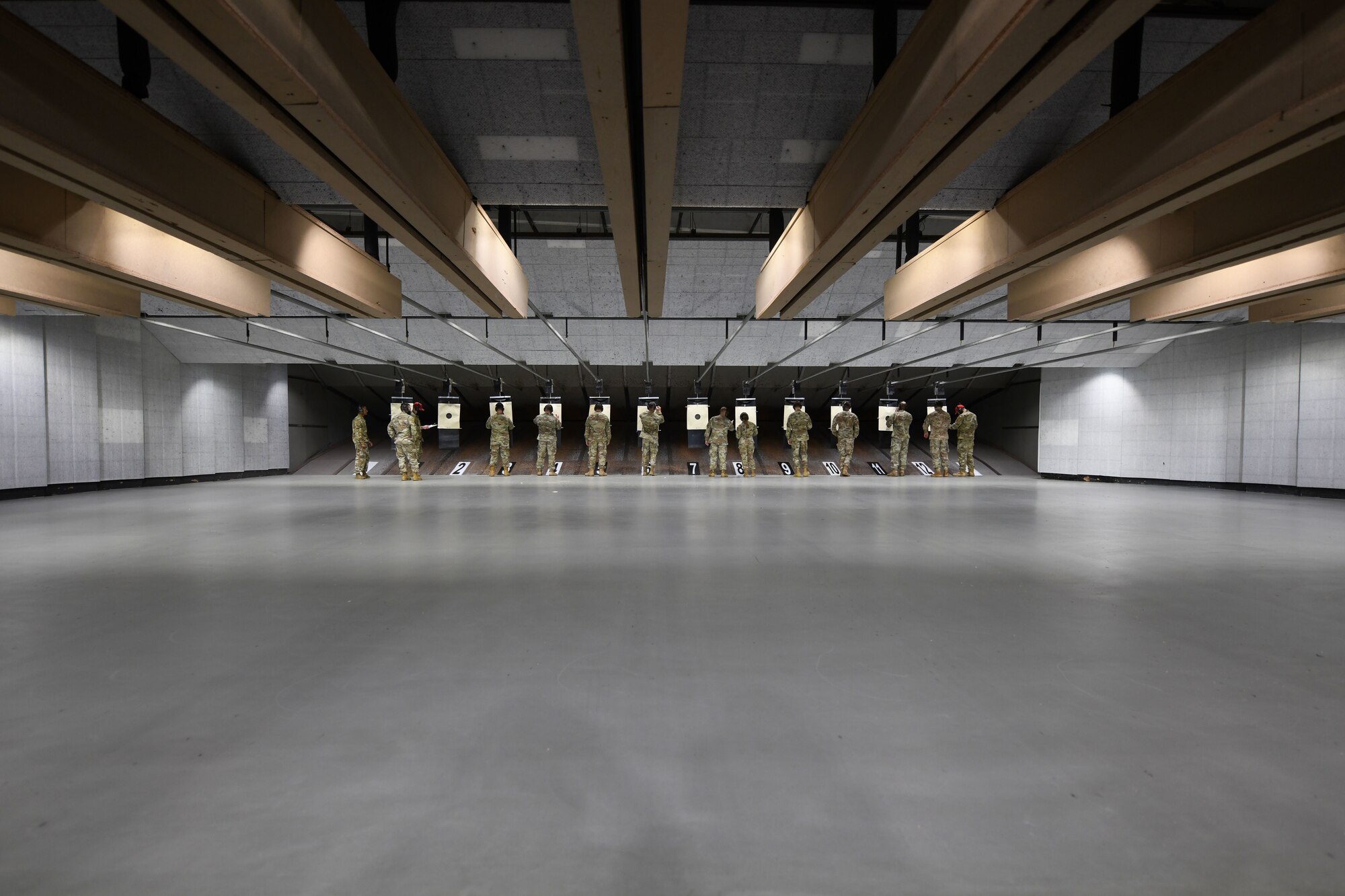 Airmen from the 31st Fighter Wing participate in an “Excellence Competition” during Police Week at Aviano Air Base, Italy, May 12, 2021. Airmen participated in a combat in arms competition. Police Week pays tribute to the local, state, and federal peace officers who have died, or who have been disabled, in the line of duty. (U.S. Air Force photo by Senior Airman Ericka A. Woolever)