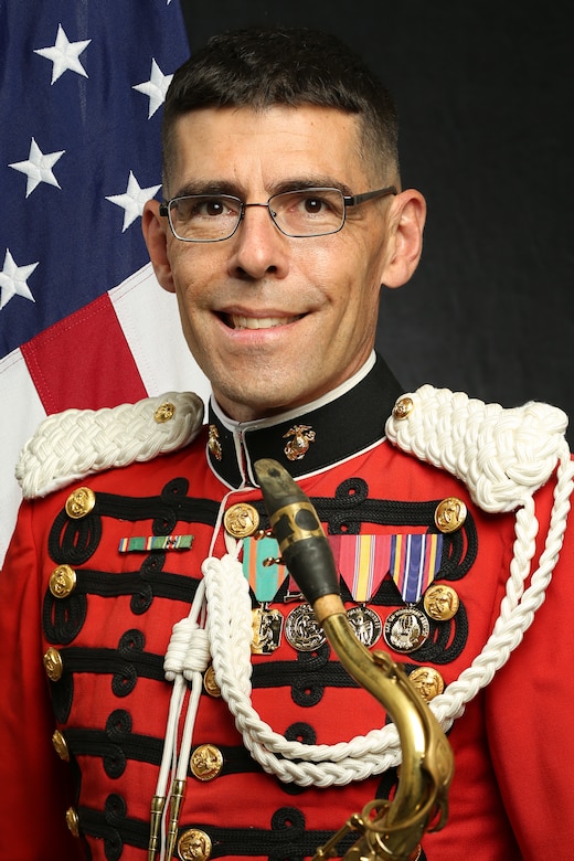 Master Sergeant Gregory Ridlington, "The President's Own" United States Marine Band Saxophonist, Official Portrait